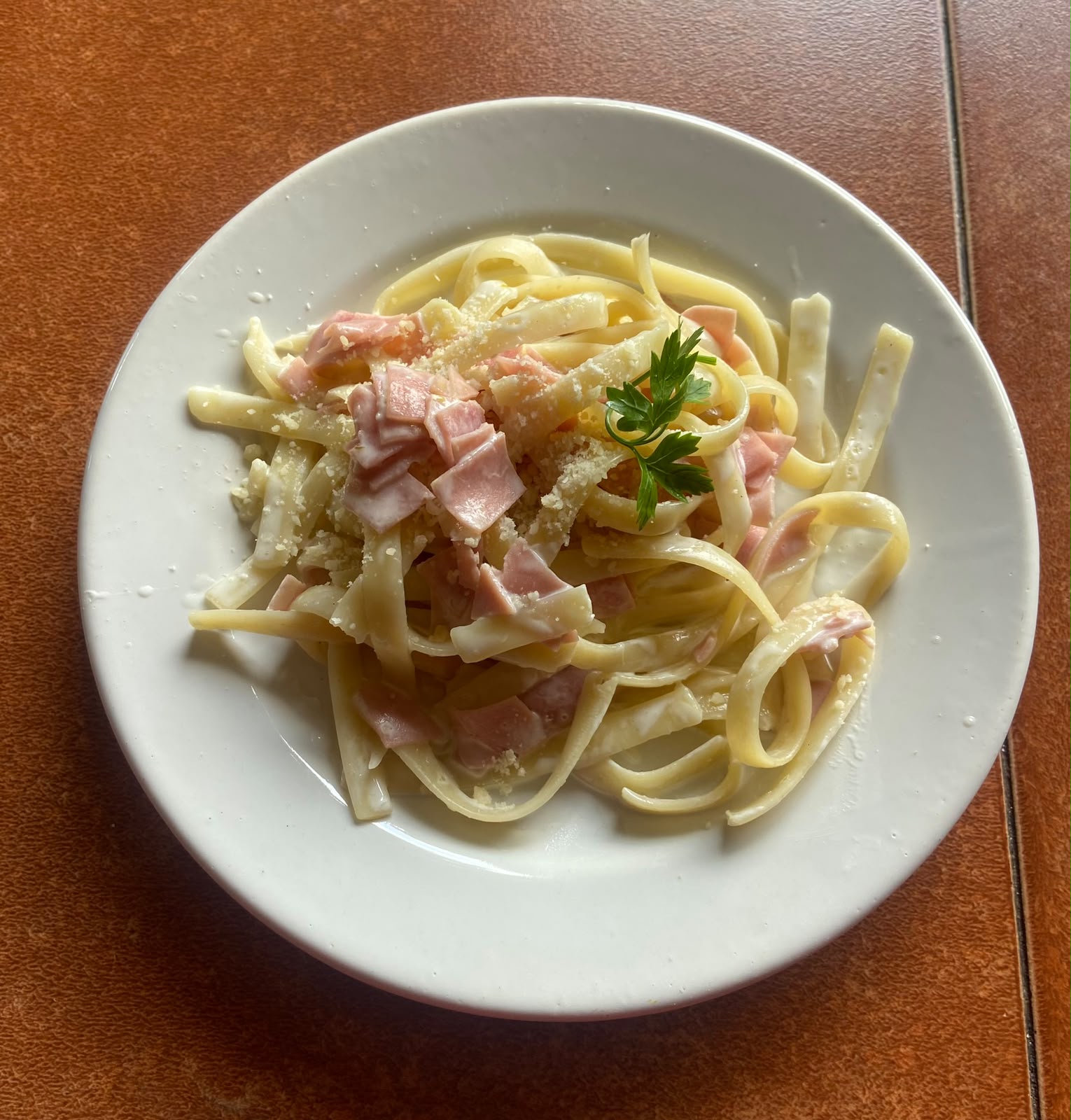 Fotografía original de un platillo de pasta
